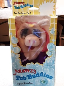 Vintage Miss Piggy Muppets Tub Buddies Washcloth Puppet Rare NOS 1988 - Picture 1 of 5