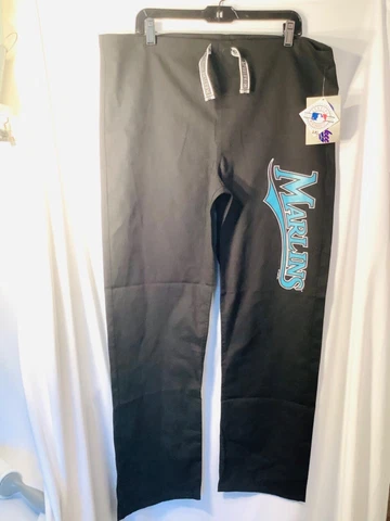 NEW Mens Miami Marlins Black MLB Medical Stylist Pants Team Scrubs "Free Ship" Cover