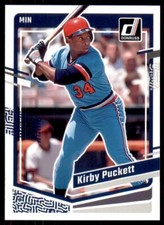 2023 Donruss Baseball Base #202 Kirby Puckett - Minnesota Twins