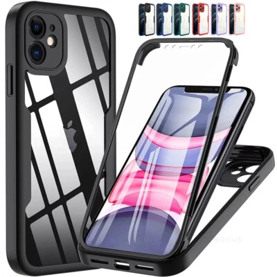 360 Full Cover Shockproof Case For iPhone 16 Pro 15 14 Plus 13 12 11 XR XS Max 8 - Image 1 of 4