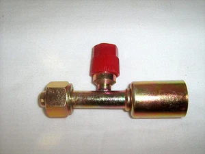 BEADLOCK A/C FITTING,STEEL,FEMALE O RING,STRAIGHT #8 W 16MM SERVICE PORT SB13023 - Picture 1 of 1