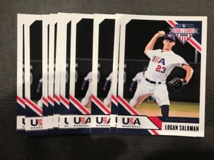 Lot of (10) LOGAN SALOMAN 2020 Panini Stars & Stripes USA Baseball cards QTY