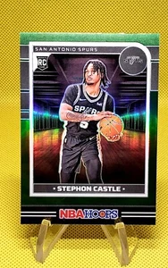 Aros Panini NBA 2024-25 verde Prizm Stephon Castle #234 RC Spurs - Imagen 1 de 3