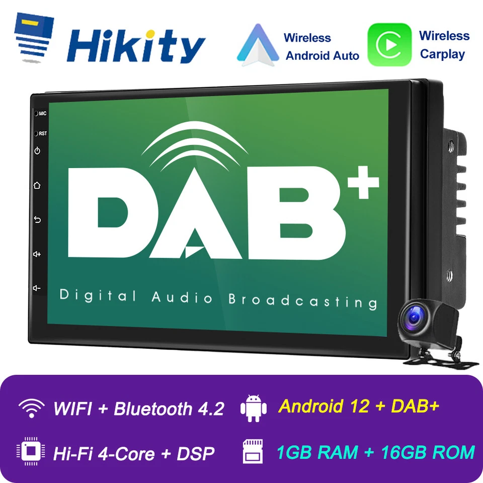 7" 2+64FV Android 15 DAB+ Autoradio 2 DIN Carplay mit GPS Navigation BT WiFi USB - Bild 1 von 4