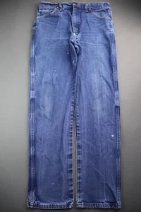 Men's Wrangler Jeans 13MWZ Straight Leg Size 35x34 (Measure 34x32) - Picture 1 of 11