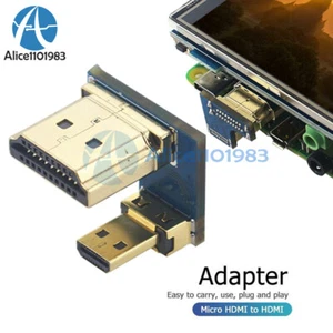 Mini Micro HDMI to HDMI Converter HDMI Screen Adapter for Raspberry Pi 4B N#S7 - Picture 1 of 11