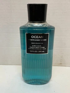 1 Bath & Body Works OCEAN FOR MEN 3-in-1 Hair Face Body Wash Shower Gel 10 oz - Picture 1 of 2