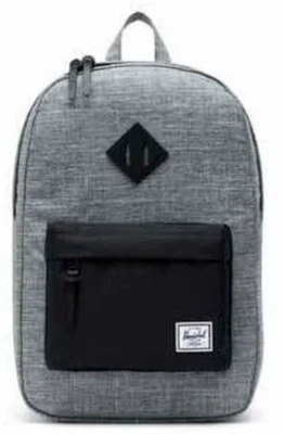 Mochila Herschel Heritage Raven Crosshatch/Negro, 21,5 L Foto 1 de 2