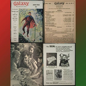 Galaxy Science Fiction Juni 1960 V18#5 Vintage Sci-Fi Pulp Fredric Brown EMSH!!! - Bild 1 von 5