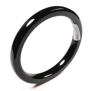 59 mm zertifiziert A 100 % natürlicher schwarz grüner Nephrit Jade Armreif Armband 41708 - Bild 1 von 10