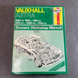 Haynes 635 Vauxhall Astra 1980 - 1983 Owners Workshop Manual 1297cc 1598cc 1796c - Picture 1 of 8