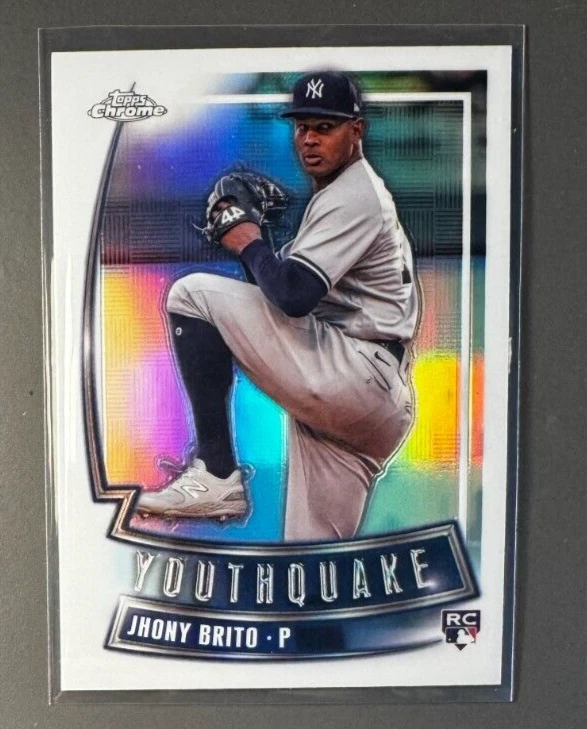 2023 Topps Chrome Update Youthquake Jhony Brito Refractor Yankees Rookie #YQ-59 - Image 1 of 1