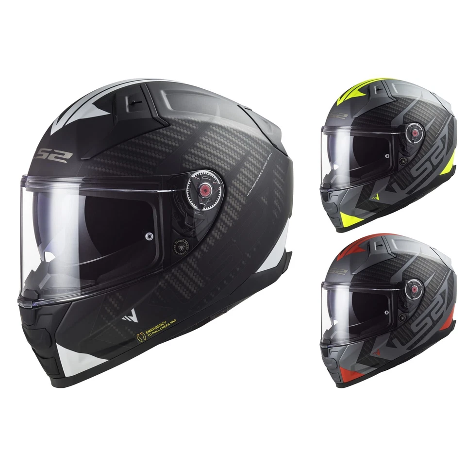 LS2 Motorrad Helm Vector II 2 Splitter FF811 - Integralhelm mit Sonnenblende - Bild 1 von 1