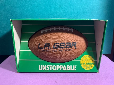 Joe Montana Vintage Football LA Gear Unstoppable Football RARE  NEW needs air Cover