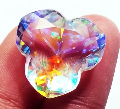 Loose Gemstones Mystic Quartz Rainbow Color 25.05 Ct Fancy Shape Certified - Image 1 of 4