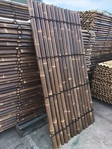 BAMBOO FENCE PANEL, FENCING, BROWN SCREEN - 10 X 2.0mx1.0m - Picture 1 of 4