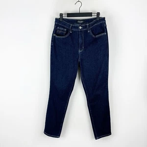 Judy Blue Mom Jeans Women's Size 13/31 High Rise Dark Wash Denim Stretch - Picture 1 of 19