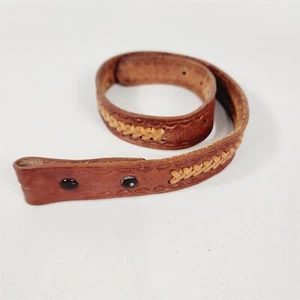 Vintage verzierter Leder Westerngürtel - 28" x 1" - Bild 1 von 9