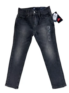 GAP Denim High Stretch Skinny Jeans Boys 5 Regular Black Cotton Blend 22x20 - Picture 1 of 9