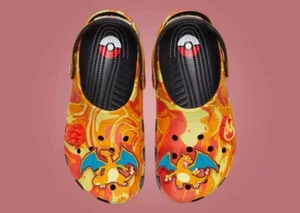 Crocs Classic Clog Pokémon 'Charizard' Size Mens 7 Women’s 9 Style 210242-001 - Picture 1 of 10