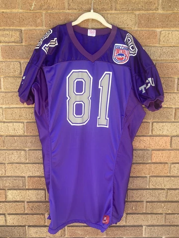 Vintage TCU College Football 125th Anniversary Rawlings Jersey Adult Size 52 Cover