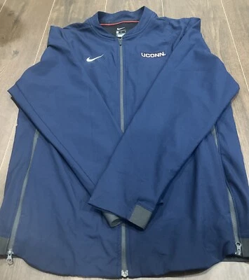Nike Dri-Fit UCONN Huskies Official  Team Issued Men’s M Light Zipped Jacket - Image 1 of 2
