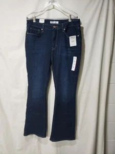 Levi Strauss Women Mid Rise Modern Boot Cut Jeans 12S 31x30  NWT 724 - Picture 1 of 4