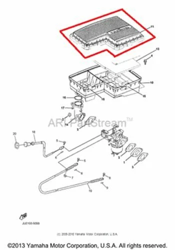 NEW OEM YAMAHA PRO HAULER 700 2WD AIR CLEANER COVER CASE - Image 1 of 1