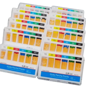 10Packs Dental Endodontics Gutta Percha Points GP 0.04 15-40# 60Pcs/Box - Picture 1 of 11