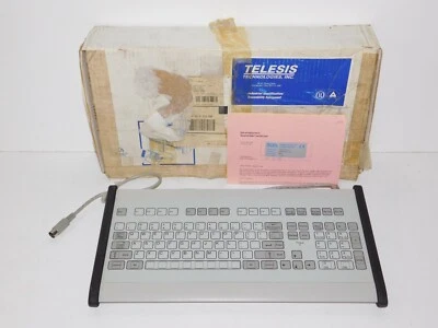 New ELMA 70-090-10 Telesis Machine Terminal Control Computer Key Board 5 Pin Din - Image 1 of 4