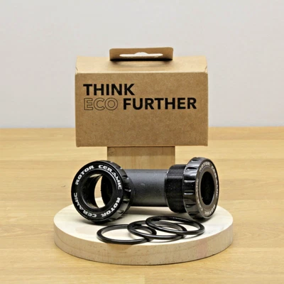 Rotor SABB2 MTB Bottom Bracket - BSA 24mm- 68/73mm - Ceramic Bearing - Black - Image 1 of 2