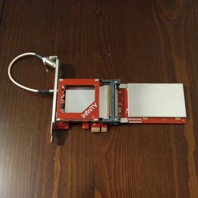 Ceton InfiniTV 4 CableCard TV Tuner PCIe w/ Coax Cable Adapter 5101-DTC04IN - Image 1 of 3