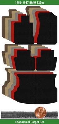 Juego de alfombrillas Lloyd Custom Velourtex para BMW 325es 1986-1987 (5 piezas) #1G7 Foto 1 de 4