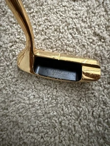 Vintage Dr Pepper Brass Golf Putter 35½" Lamkin Club PepsiCo Dew Right Handed RH - Picture 1 of 7
