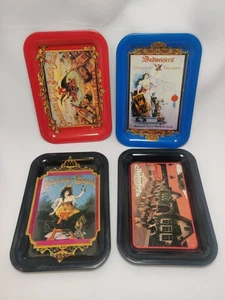 4 Anheuser Busch Budweiser 6,5" Tabletts 90er Jahre - Bild 1 von 5