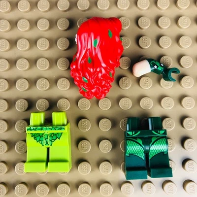 LEGO BATMAN Poison Ivy Minifigure Accessory Lot Hair 2 x legs 1 printed arm - Image 1 of 4