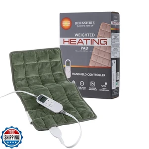 Berkshire Weighted Heating Pad for Pain Relief -12"x24" Electric Heat Wrap wi - Picture 1 of 5