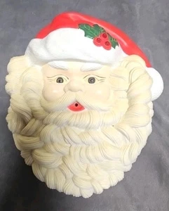 Vtg 1995 Telco Talking Santa Claus Face Musical Motion Activated Christmas Decor - Picture 1 of 7