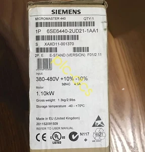 1PCS 6SE6 440-2UD21-1AA1 NEW SIEMENS 6SE6440-2UD21-1AA1 Frequency Converter - Picture 1 of 3