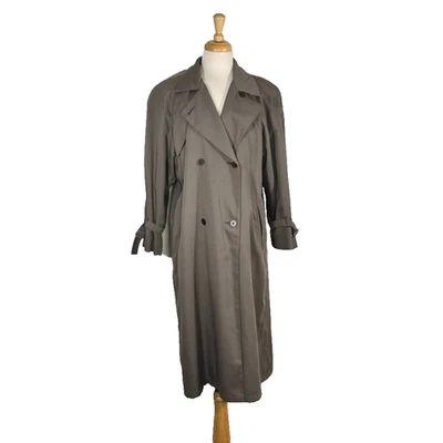 Gabardina London Fog de colección verde talla 4P Foto 1 de 4