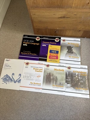Bundle GCSE English Language Literature Revision CGP Workbooks AQA Macbeth Poems - Image 1 of 4