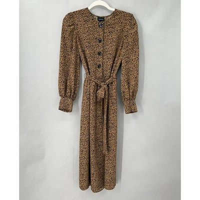 Who What Wear Leopard Dress Women Small Swiftie Reputation Baddie Retro Glam - Image 1 of 4