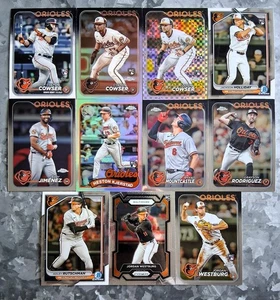 Lote Equipo Orioles 2024 Topps Cromo 2024 Bowman Cromo 2024 Panini Prizm - Imagen 1 de 2