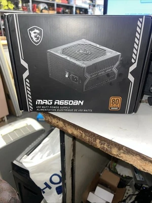 NUEVA MSI MAG A650BN 650W 80PLUS Fuente de alimentación Entrega rápida Foto 1 de 4