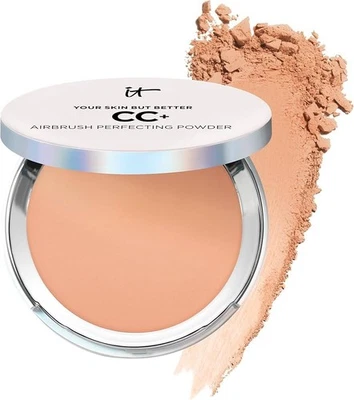it cosmetics CC+airbrush perfecting powder tan 0.33oz sheer to full coverage NIB - Image 1 of 3