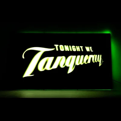 Tanqueray  Gin LED Leuchtreklame Leuchtwerburg "Tonight" Acryl      - Bild 1 von 4