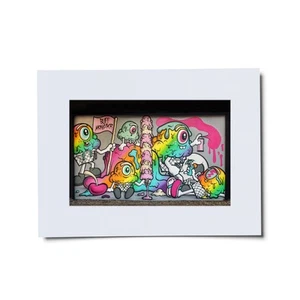 BUFF MONSTER Wynwood Walls 2019 Passepartout Druck Poster Druck Kunst NEUWERTIG - Bild 1 von 1