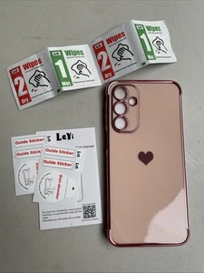 Funda para teléfono Galaxy A16-5G: Protector de pantalla de vidrio templado Love Heart Plating Lux - Imagen 1 de 5