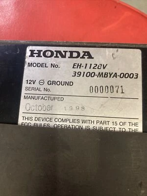Módulo de radio control Honda Valkyrie Interstate GL1500 CB 2000 EH-1128H caja negra Foto 1 de 4