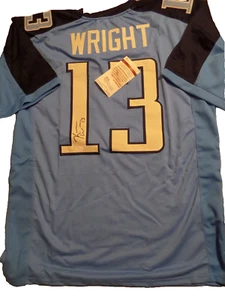 Kendall  Wright signed Blue Pro Style  jersey,JSA, #13 - Picture 1 of 2